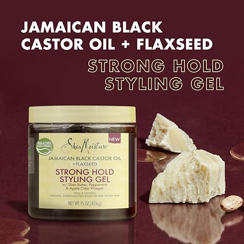Shea Moisture, Styling Gel Black Castor Oil Jamaican, 15 Ounce