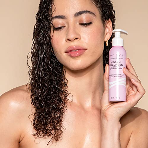 Pacifica Hair Mask - Vegan Collagen Hydrating Leave-In Repair Hair Mask Treatment -w/Ultra Restoring Peptides - for Very Dry Hair All Hair Types Clean Beauty Vegan & Cruelty-Free Dermatologist Tested
