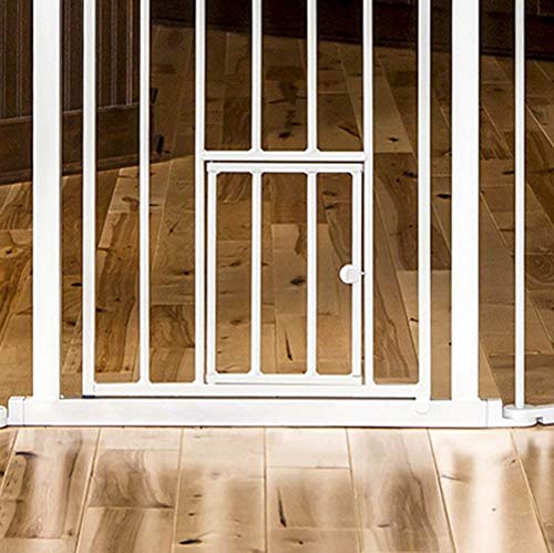 Carlson 76 Inch Wide Flexi Configurable Walk Through Pet Gate,Off-white