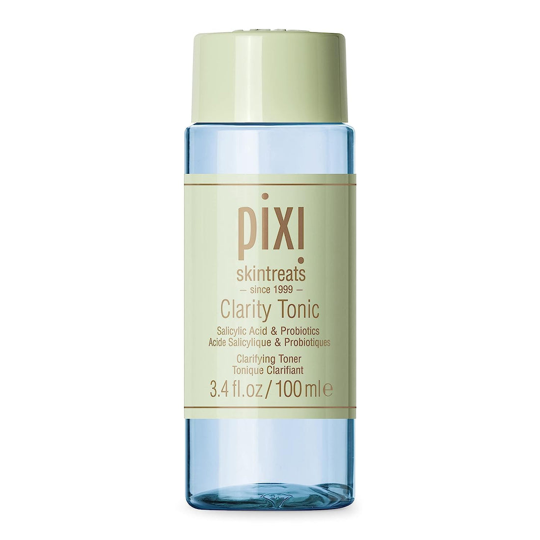 Pixi Beauty Clarity Tonic 100ml, AHA & BHA Toner | Minimize Pores, Promote A Clearer, Healthier Complexion, 3.4 Fl Oz