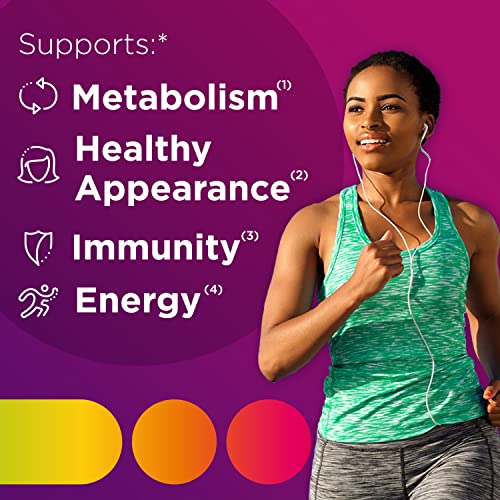 Centrum Multivitamin Tablet for Women, Multivitamin/Multimineral Supplement with Iron, Vitamin D3, B Vitamins and Antioxidant Vitamins C and E, Gluten Free, Non-GMO Ingredients - 200 Count