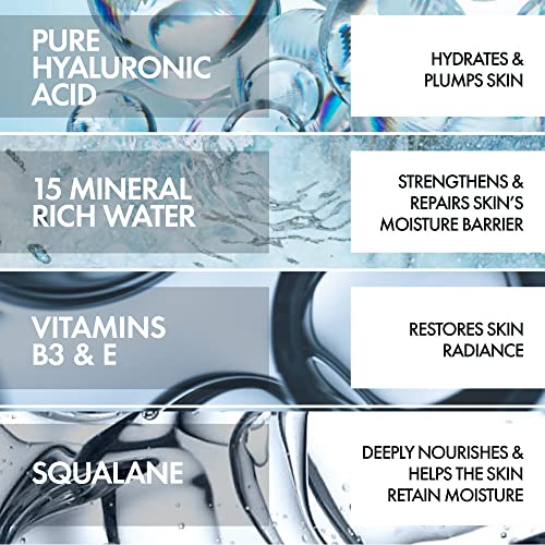 VICHY Mineral 89 Fragrance Free Cream, 72H Moisture Boosting Lightweight Cream, Hydrating Face Moisturizer with Hyaluronic Acid and Niacinamide, Suitable for All Skin Types
