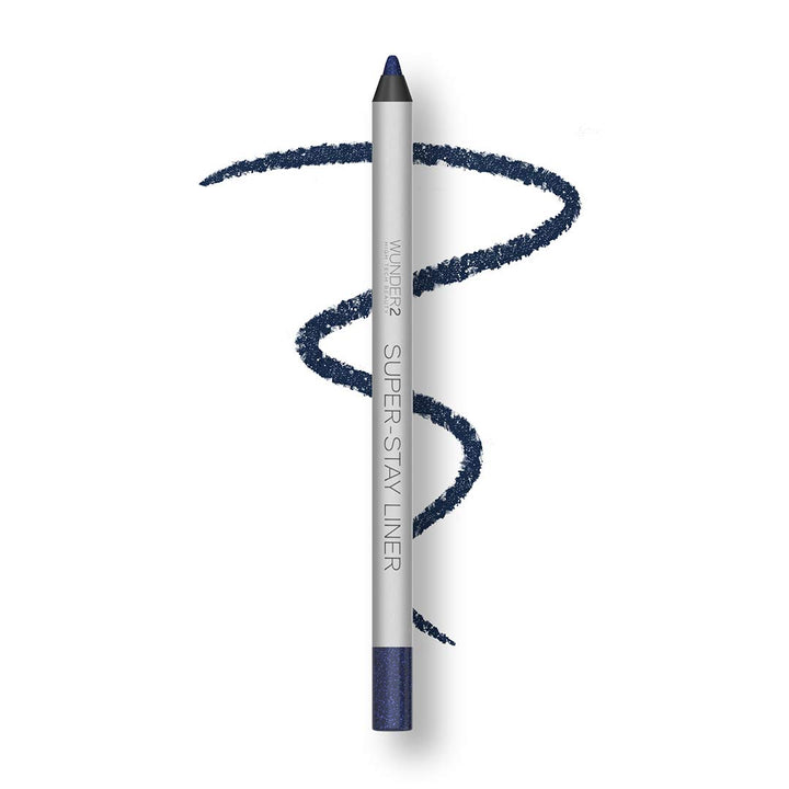 WUNDER2 SUPER-STAY LINER Long-Lasting & Waterproof Colored Eyeliner, Glitter Navy Blue