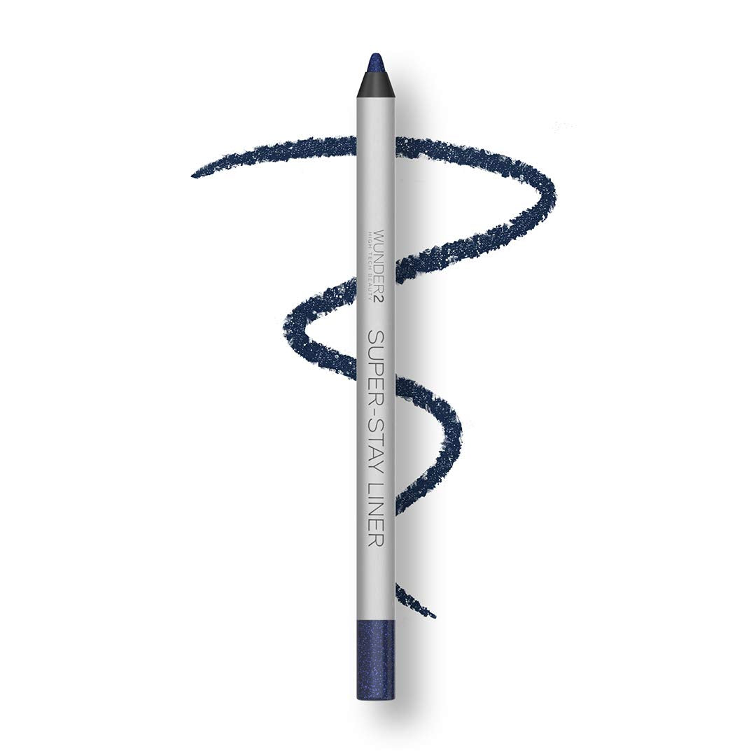 WUNDER2 SUPER-STAY LINER Long-Lasting & Waterproof Colored Eyeliner, Essential Navy Blue