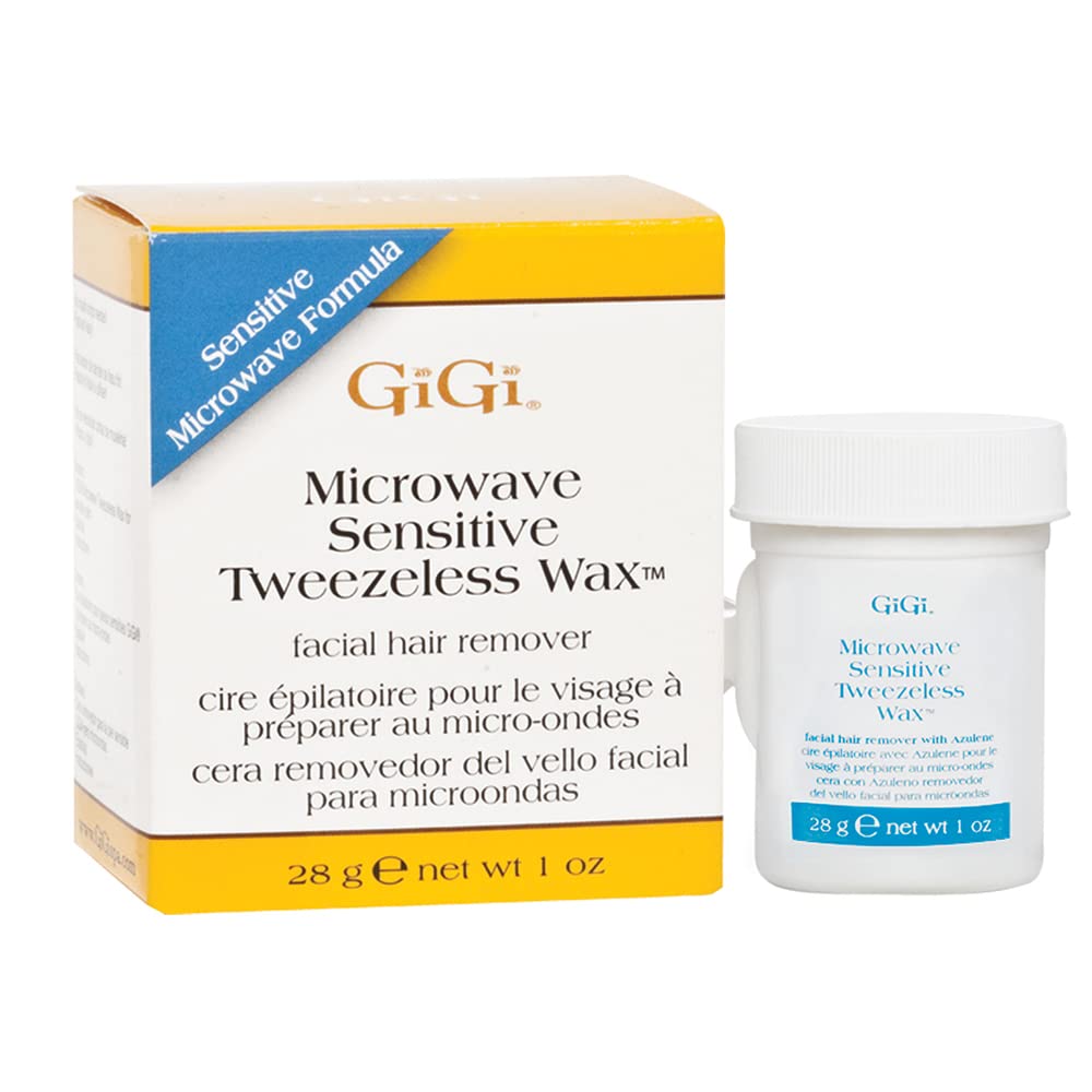 Gigi Microwave Sensitive Tweezeless Wax, 1 Ounce