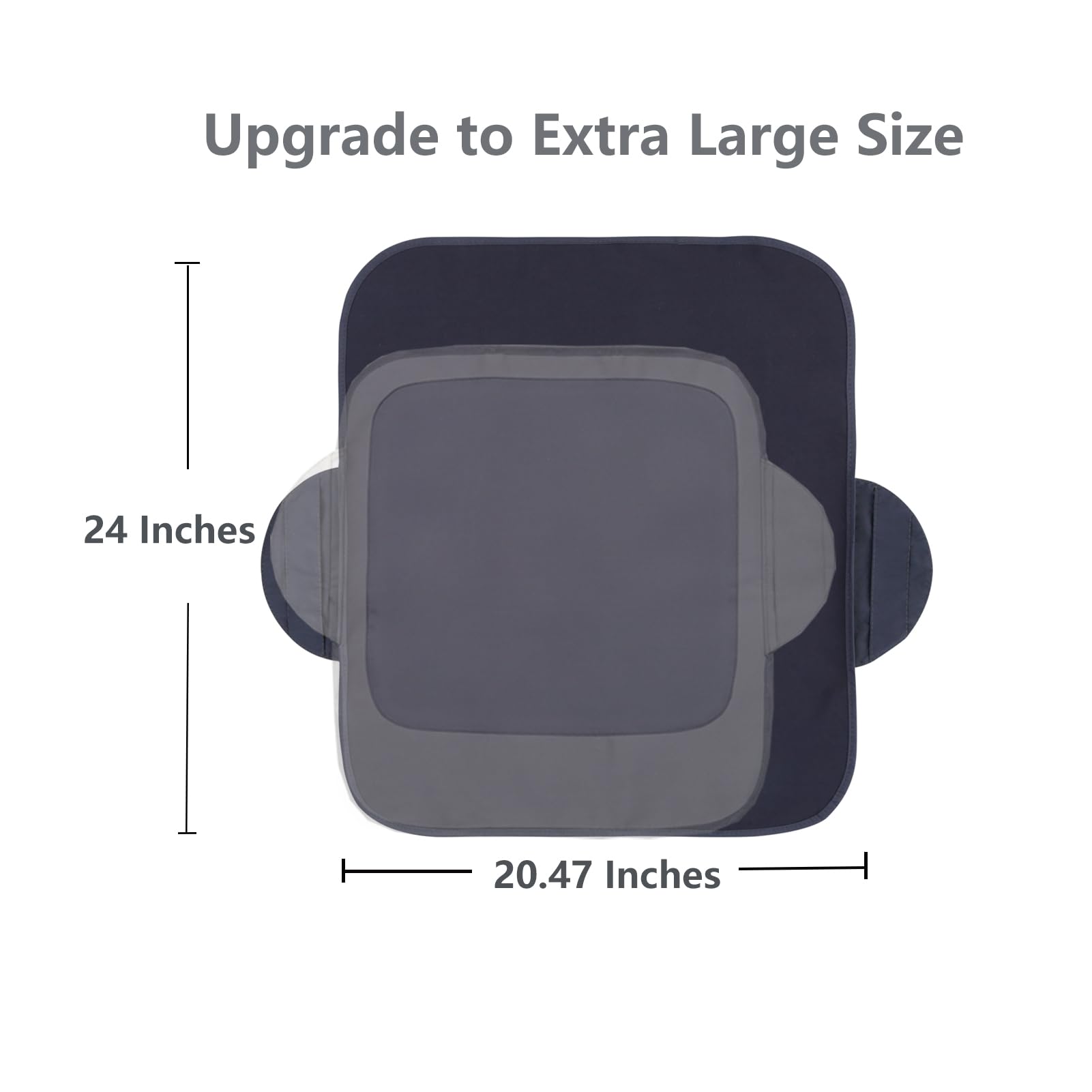 WOMUMON Extra Large Booster Chair Cover, Dining Chair Seat Protector Cover for Booster Seat, Non-Slip Backing, Waterproof, Oil-Proof and Stain-Proof, Easy to Wipe Clean