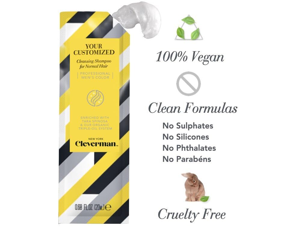 CLEVERMAN Men's Cleansing Shampoo for Normal Hair (5 pack)