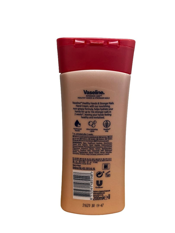 Vaseline intensive care body lotion (2X200ml ,76oz, Heaithy hands stronger nails)