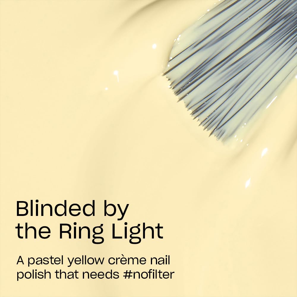 OPI Nail Lacquer Blinded by the Ring Light | Opaque Soft Yellow Crème Chip Resistant Nail Polish | Me, Myself Collection