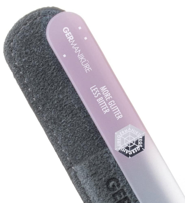 MORE GLITTER. LESS BITTER : GERmanikure 'MORE GLITTER. LESS BITTER' original patented genuine crystal mantra file 3mm thick