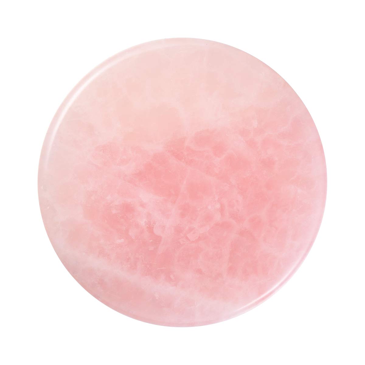 Beaupretty 1PCS grafted Eyelash Jade Stones Eyelash Extension Glue Pallet Holder Round Pallet pad (Pink)