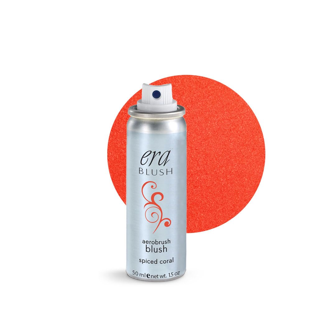 ERA Beauty spray makeup, BLUSH - Spiced Coral, 1.5 ounce, professional airbrush cosmetics by Era Beauty