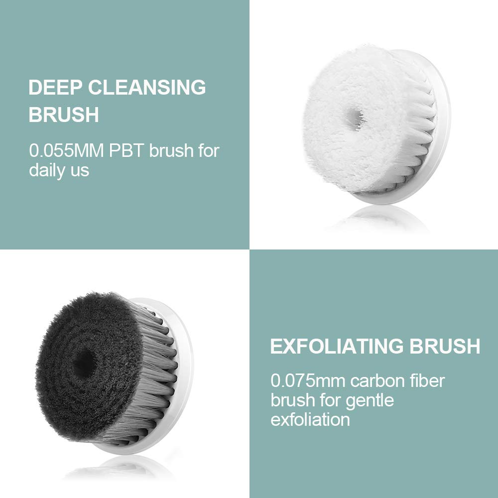 TOUCHBeauty Electric Facial Brush with Advanced Ã‚±360Ã‚° Spin Cleansing Brush & Professional Bamboo Charcoal Brush, Dual-Charging System for Home use or Travel TB-1766