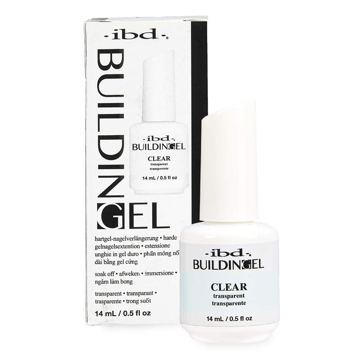 IBD Building Gel, Hard Gel Nail Extension, Clear, 0.5 oz