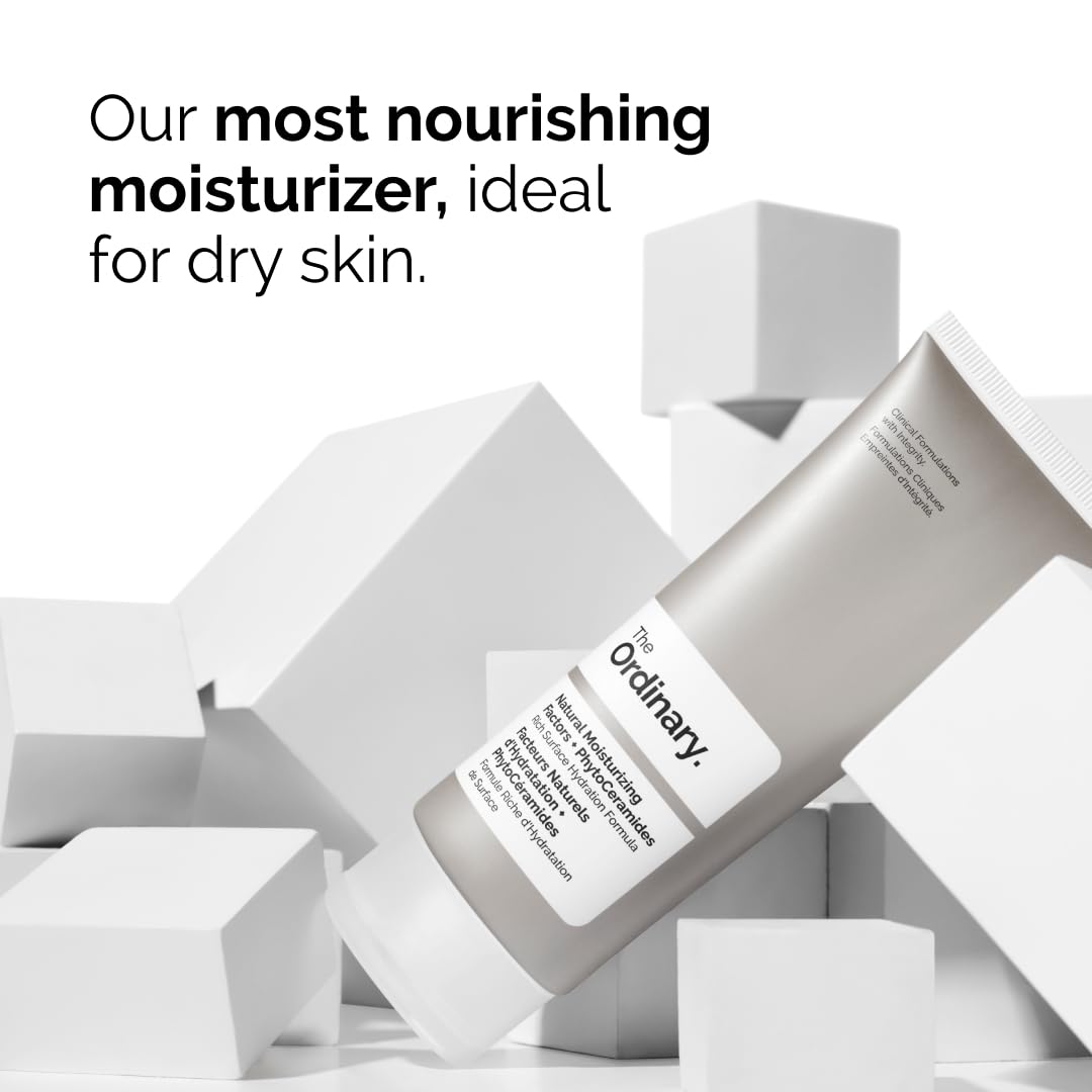 The Ordinary Natural Moisturizing Factors + PhytoCeramides, Rich Moisturizer for Dry Skin & Barrier Strength, 1 Fl Oz
