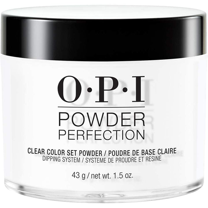 OPI Powder Perfection Clear Color Set Powder | Color Setting Nail Dipping Powder | 1.25 oz