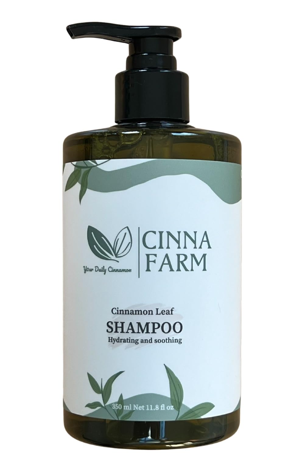 CinnaFarm Shampoo, from Cinnamon leaves extraction, Hydrating and soothing, no artificial fragrance, fulfates and silicones free, natural ingredients, color safe