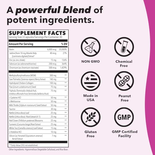 LifeSeasons Beau-T - Hair, Nail & Skincare Supplement - Biotin Collagen Horsetail MSM & Turmeric - Promotes Healthy Hair & Nail Growth - Supports Clear Skin & Fights Acne & More - 90 Capsules