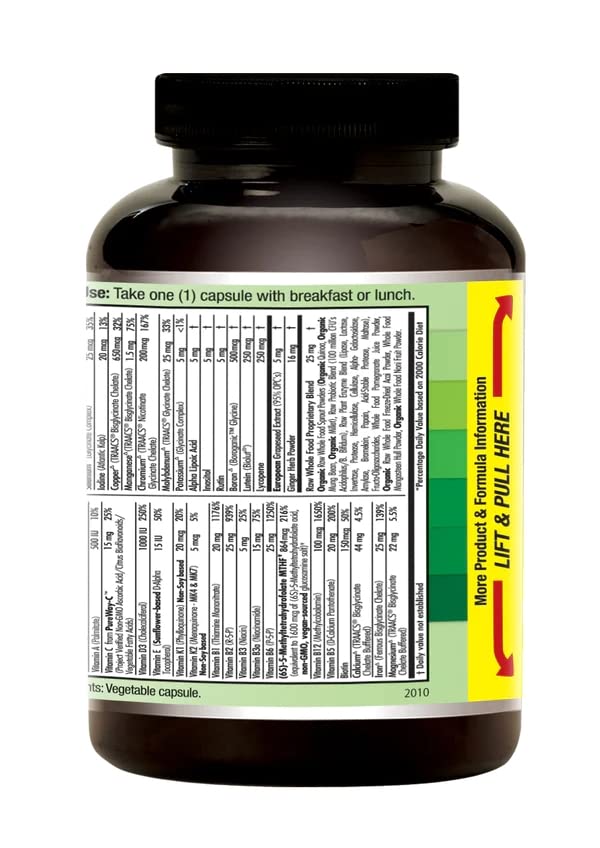 EMERALD LABS Prenatal 1-Daily Multi - Prenatal Multivitamin with Methylated Folate, Iron, Whole-Food Blend & More - Soy-Free, Gluten-Free - 60 Vegetable Capsules