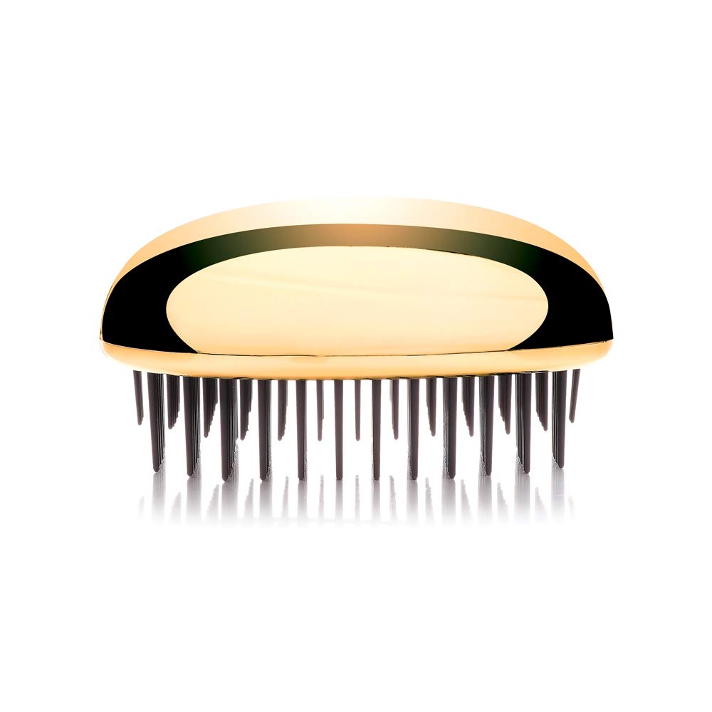 KENT Pebble Gold Hair Brush | Smooth & Detangle | Ergonomic Design | Ideal for All Hair Types
