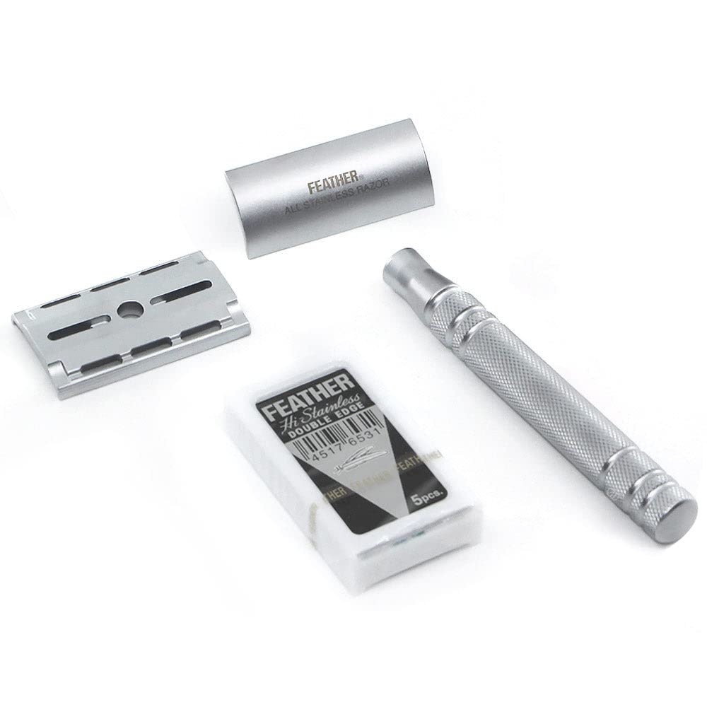 Feather All Stainless Steel Double Edge Shaving Razor