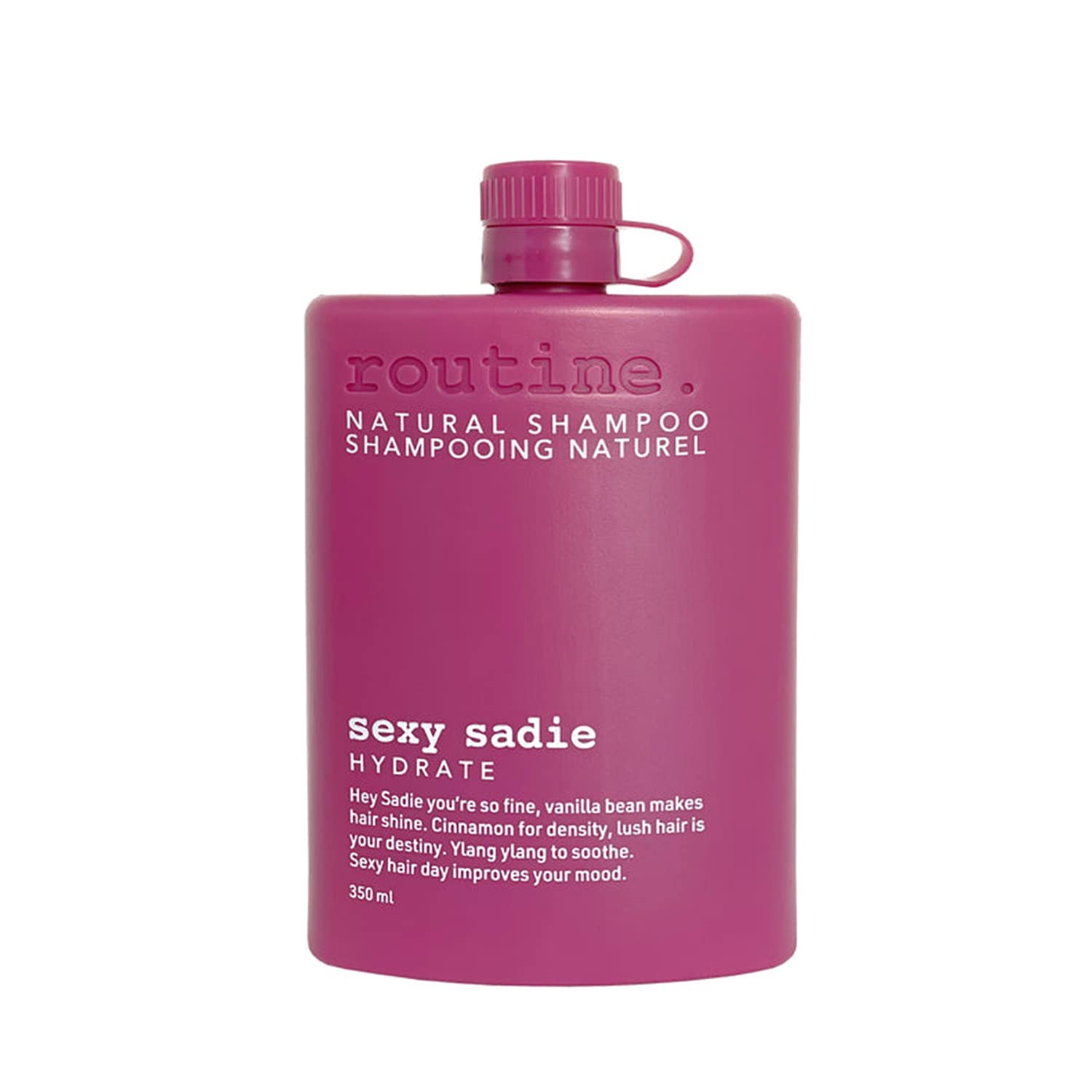 Routine Scented Shampoo for Women's Hair - 350ml Travel Size | Moisturizing, Paraben and Sulfate Free - Sexy Sadie Brand