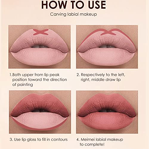 BestLand 12Pcs Matte Liquid Lipstick + Lip Liner Pens Set, Velvety Nude Lip Stain Waterproof Long Wear Makeup Gift Set