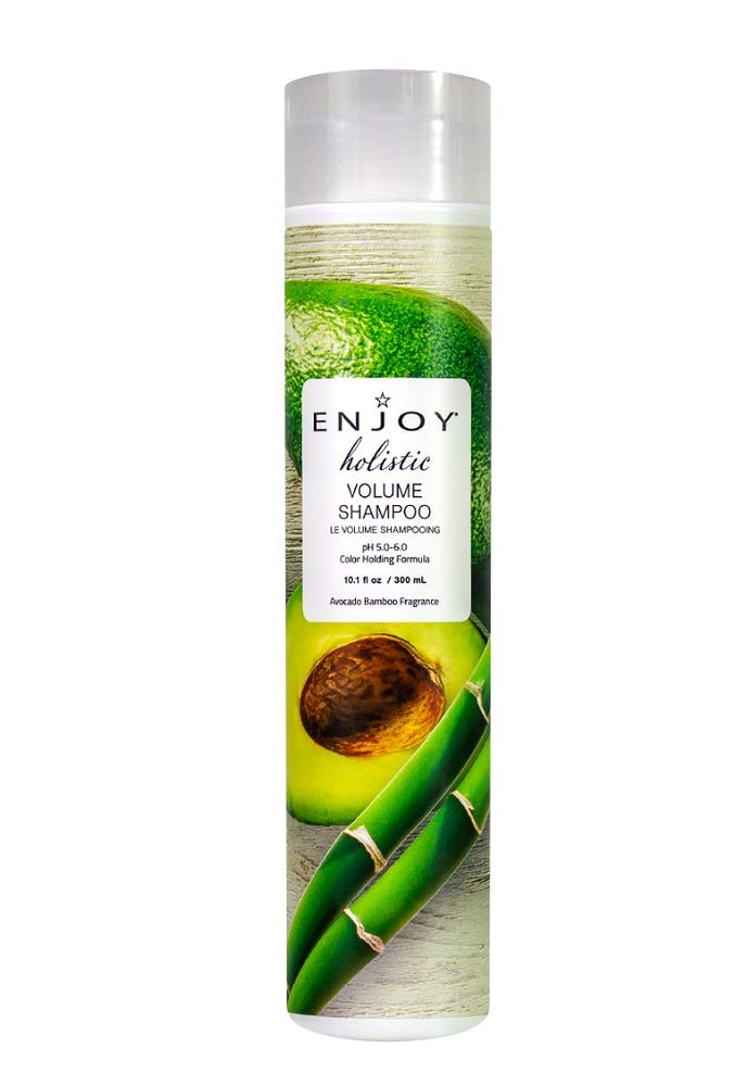 ENJOY Holistic Volume Shampoo, pH 5.0-6.0, For All Hair Types, Shampoo For Color Treated Hair, Shampoo for Men and Women, Curly Hair Shampoo - 10 Oz.