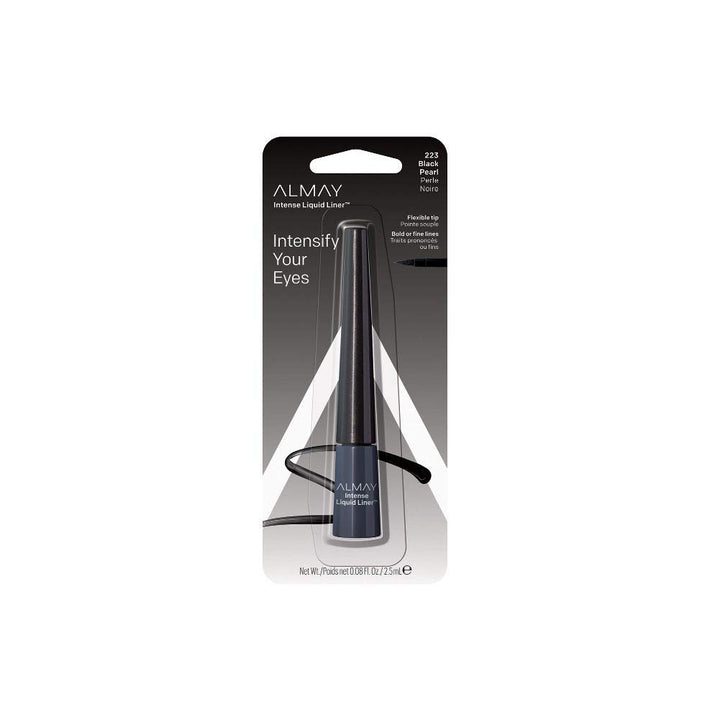 Almay Oil- Intense Liquid Liner, Black Pearl, Ophthalmologist Tested, Hypoallergenic.08 oz