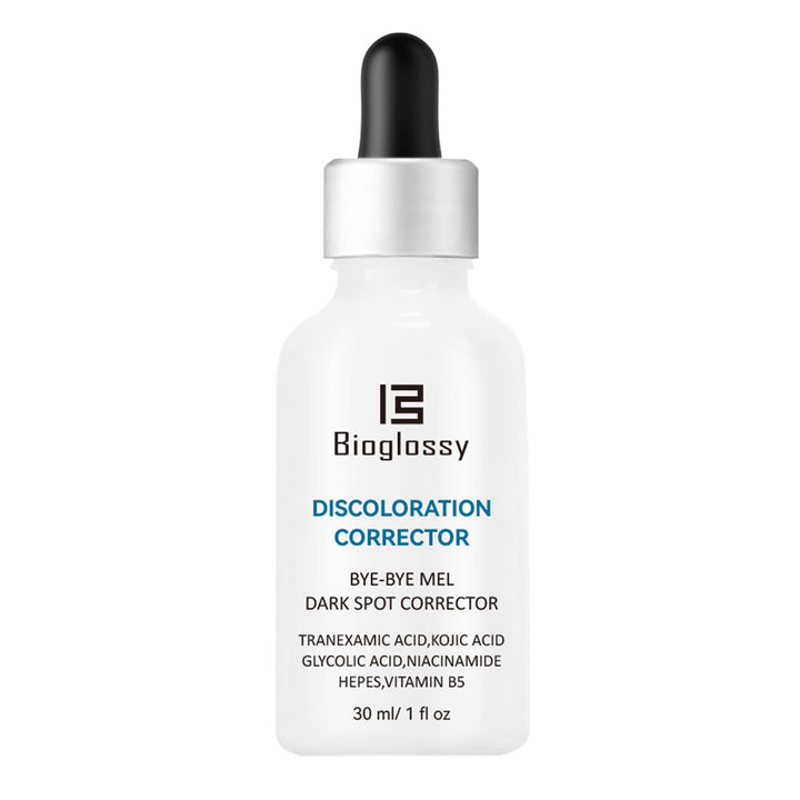 Bioglossy Discoloration Correcting Serum - Glycolic Acid & Kojic Acid Dark Spot Remover Defense & Correcting Skin 30ml