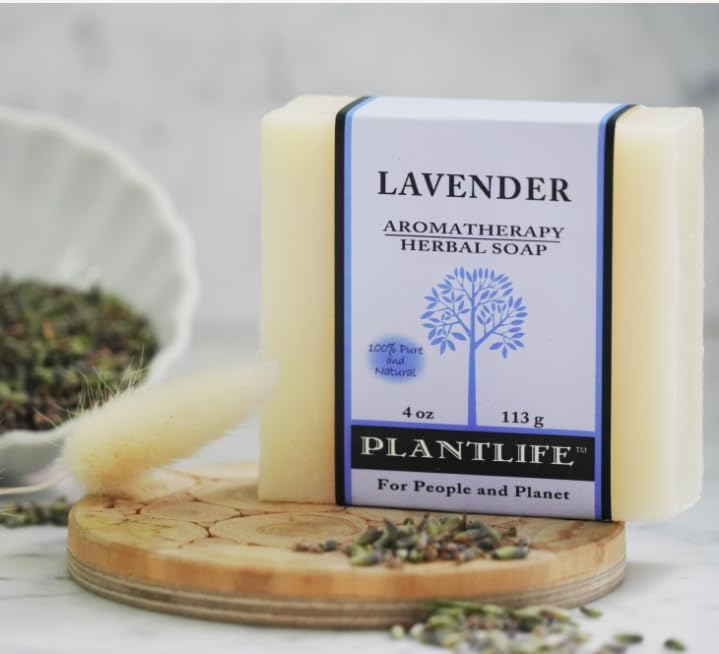Plantlife Value 6-Pack Aromatherapy Herbal Soap with Natural Ingredients - Lavender - 4 oz each
