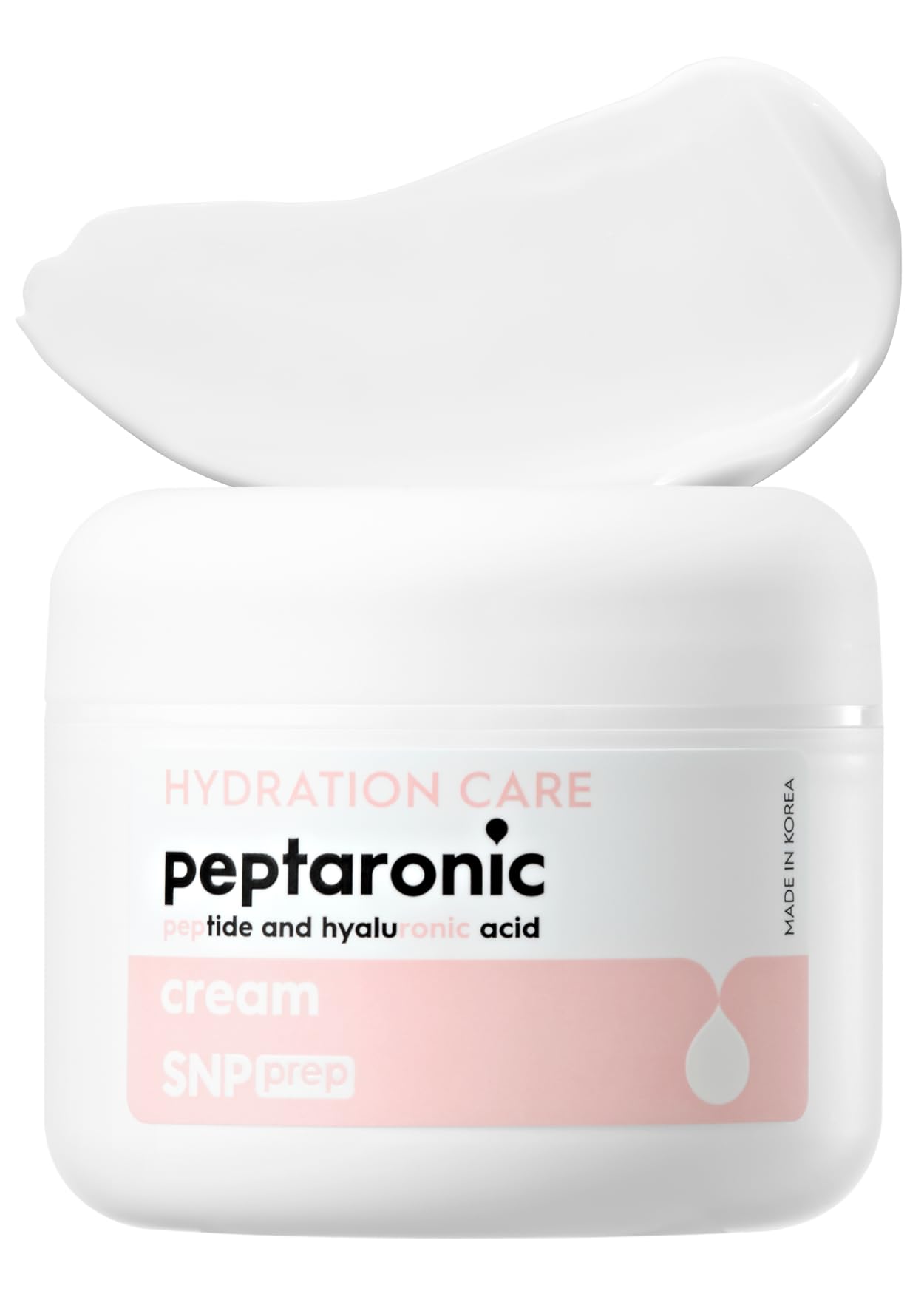 [K Beauty Snp] Peptaronic Skincare Moisturizing Cream | Face Moisturizing, Calming, and Hydrating for All Skin Types | Korean Moisturizer Face Cream with Hyaluronic Acid | 1.9 Oz