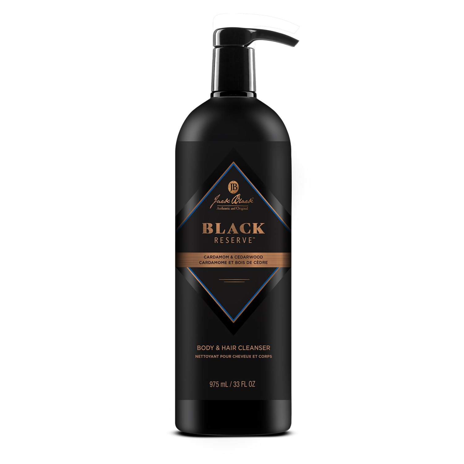 Jack Black - Black Reserve Body & Hair Cleanser with Cardamom & Cedarwood, 33 fl oz