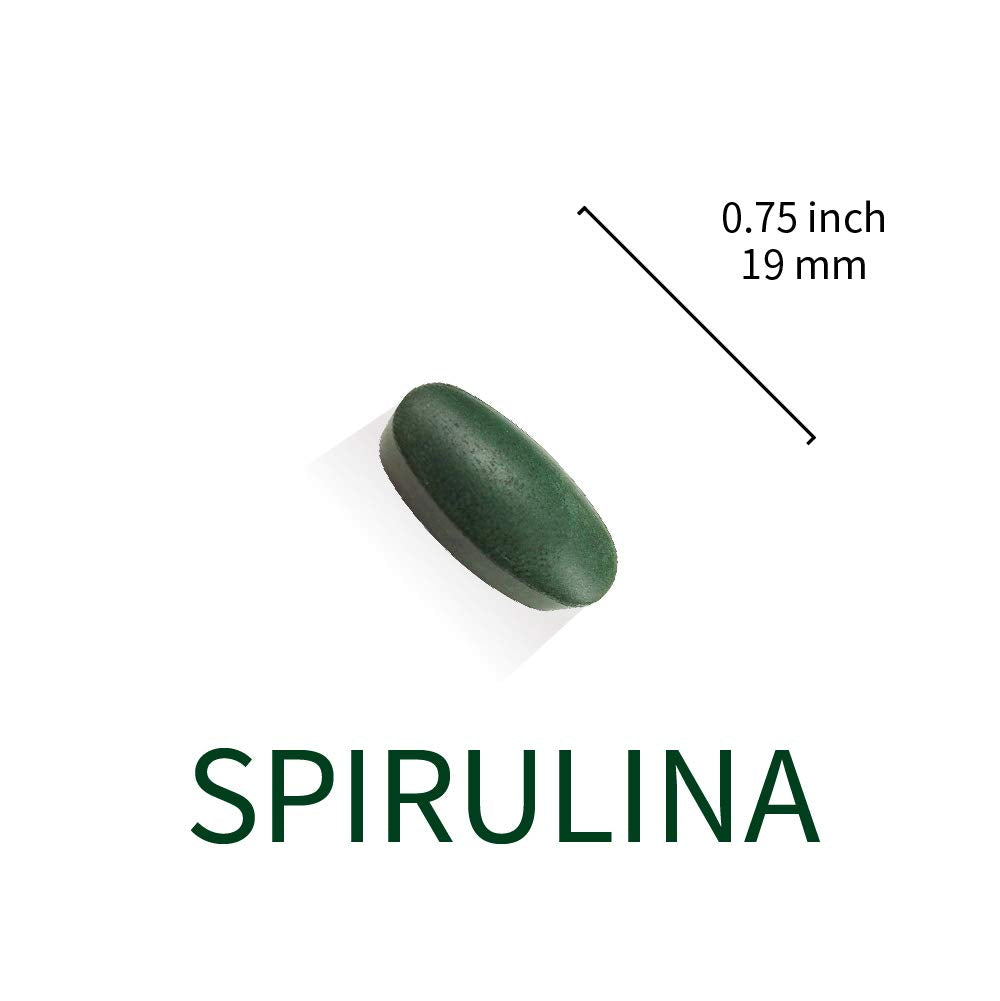 Lovita Organic Spirulina 1000mg per Tablet, Natural Multivitamin Superfood, 100% Vegan Spirulina Tablets, Non-Irradiated, 90 Vegetarian Tablets (Pack of 3)