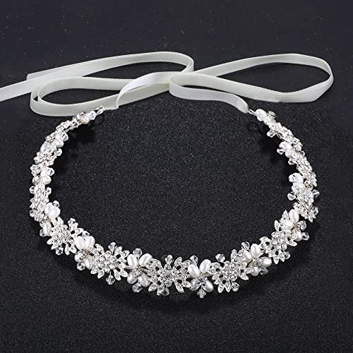Ammei flower design headpiece/headband - hair accessories (silver)