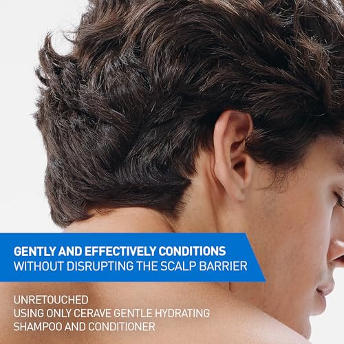 CeraVe Gentle Hydrating Conditioner, Hair Conditioner With Ceramides, Niacinamide & Hyaluronic Acid, Sulfate Free & Color Safe Conditioner, Moisturizing Conditioner For All Hair & Scalp Types