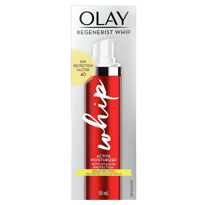 Olay Regenerist Whip Face Moisturizer with Sunscreen SPF 40, 1.7 Fl Oz