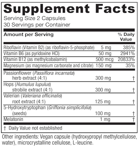 Vitanica, Sleepblend, Sleep Support, Vegan, 60 Capsules