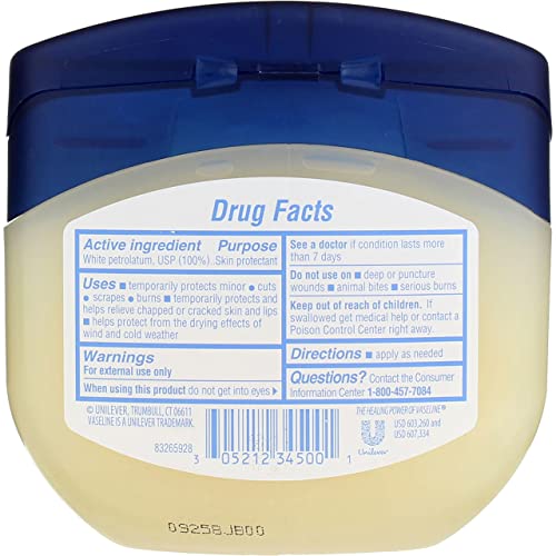 Vaseline 100% Pure Petroleum Jelly 13 oz (Pack of 6)
