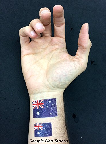 Italian Flag Temporary Tattoos, Italy Party Favors