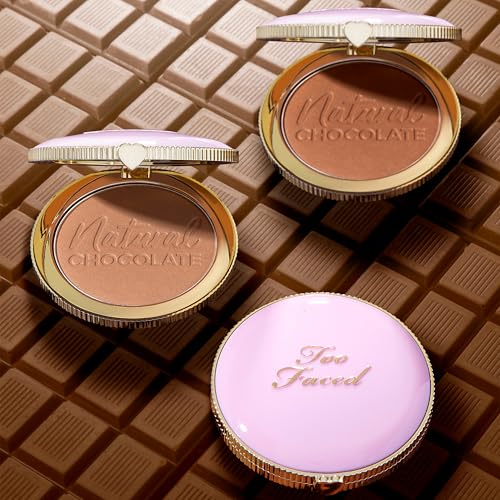 Too Faced Chocolate Soleil Natural Chocolate Bronzer | Sheer-to-Medium Coverage | Glow, 0.31 Ounce, Golden Cocoa
