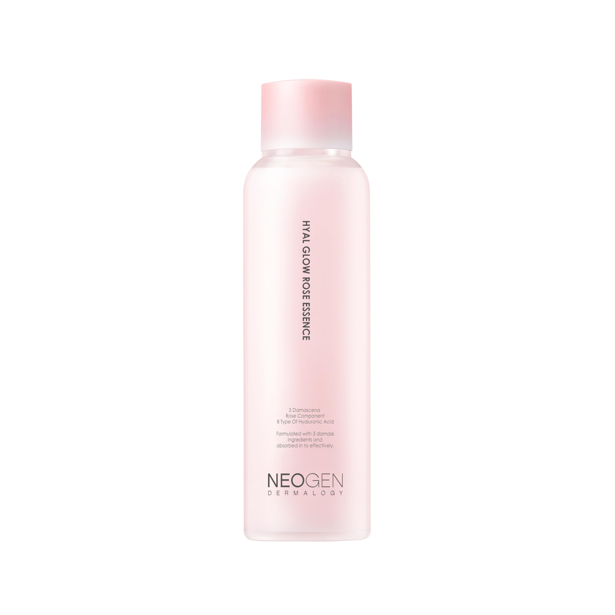 DERMALOGY by Neogen Hyal Glow Rose Essence - Hydrating Essence with 74% of Damask Rose Water & Flower Oil & Extract 160ml / 5.41 oz