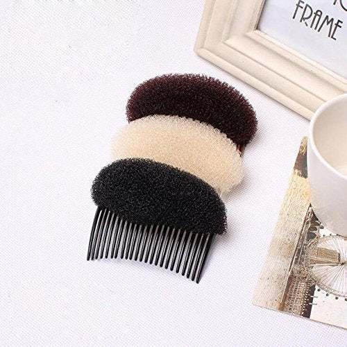 2PCS Long 3.3inch Hair Decoration Comb Sponge Foam Hair Volume Bump it up Insert Hair Base Styling.