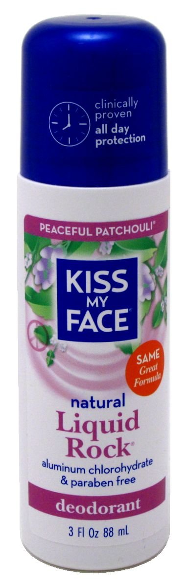 Kiss My Face Deodorant Liquid Rock Roll On Patchouli 3 Ounce (88ml) (6 Pack)