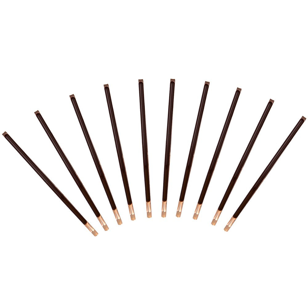 Yishenyishi Pack Of 10 Curved Jumbo Bobby Pins,Hair Clips (Brown)