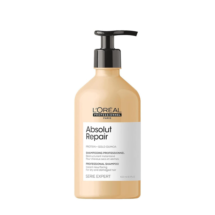 L'OREAL PROFESSIONNEL PARIS Absolut Repair Shampoo – Nourishing Protein Shampoo For Dry, Damaged Hair, Repairs Damage and Provides Shine