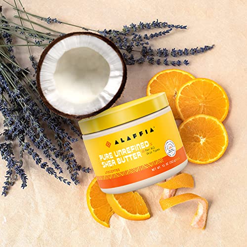 Alaffia, Pure Unrefined Shea Butter, Unscented, 11 oz
