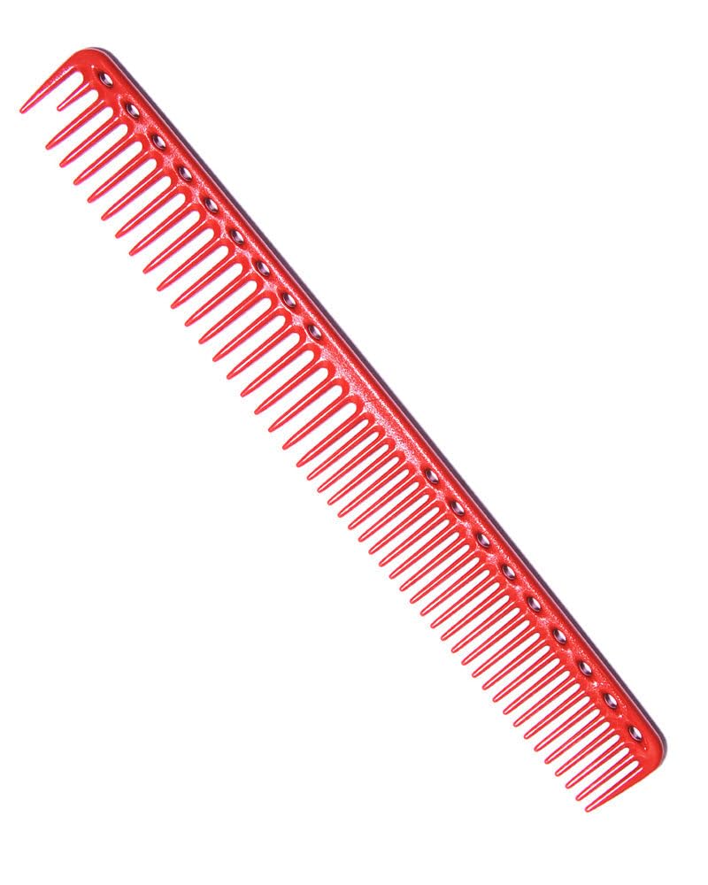 YS Park 333 Round Tooth Extra Long Cutting Comb - Red