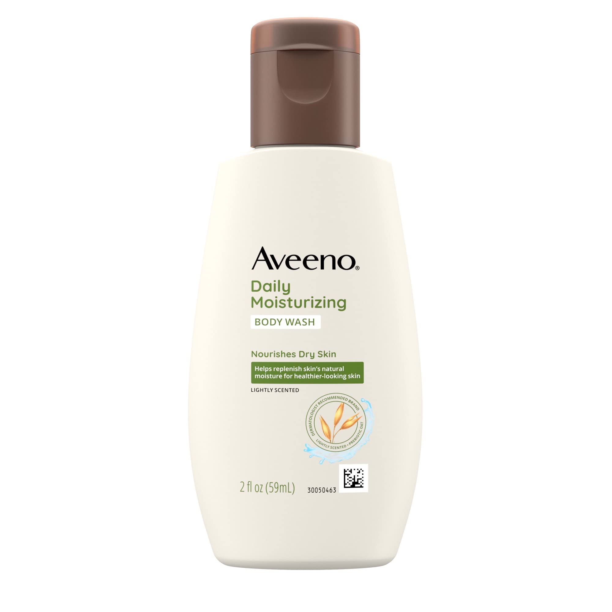 Aveeno Daily Moisturizing Body Wash, Travel Size, 2 Fluid Ounce (Pack of 6)