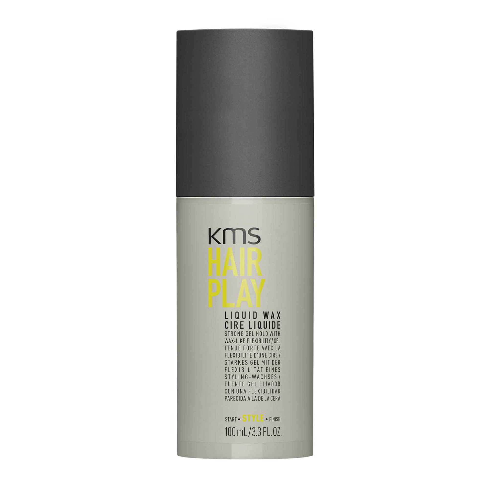KMS Hair Play Liquid Wax - 3.3 oz (with free Sleek Steel Pin Comb)